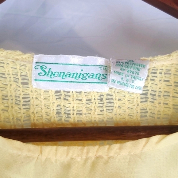 Vintage Pastel Yellow Knit Sweater Vest - Picture 3 of 4